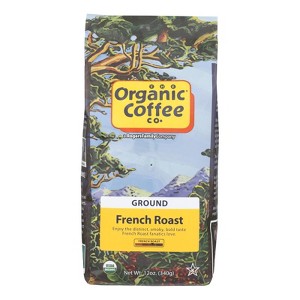 Organic Coffee Co. Organic Ground French Roast Coffee - Case of 6/12 oz Bags - 1 of 4