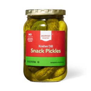 Kosher Dill Snack Pickles - 16 fl oz - Market Pantry™ - 1 of 3
