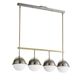 Maxim Lighting Duke 4 - Light Pendant in  Satin Nickel/Satin Brass - 1 of 4