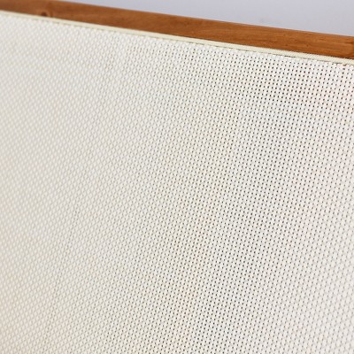 Crawford Queen Bed with Light Brown Pine Frame and Cane Headboard