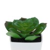 Unique Bargains Artificial Plants Plastic Green 2.2"x2.2"x2.56" 1 Pcs - 4 of 4