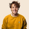 Dalix Mushroom (Glow in the Dark) Embroidered Fleece Sweatshirt Pullover Mens - 3 of 4