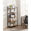 Extra Tall Bookshelf, Large Bookcase with Steel Frame, Deep Book Shelf - 2 of 4