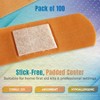 Flexible Fabric Adhesive Bandages Assorted Sizes 100 Count Box, Comfortable Protection for Minor Cuts, Scrapes & Wounds - 3 of 4
