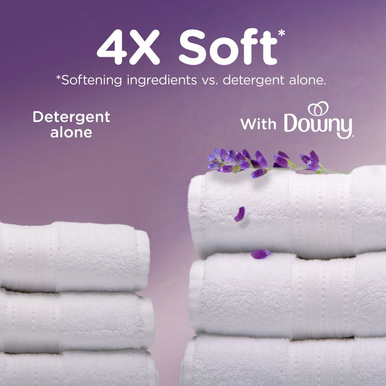 Downy Ultra Soft + Calm Lavender & Vanilla Bean Liquid Fabric Softener ...