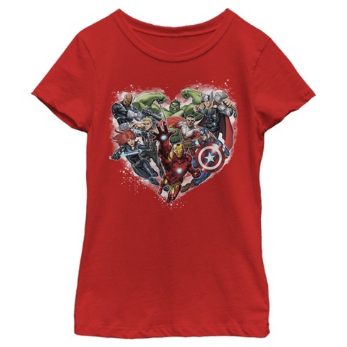 Avengers t 2025 shirt red