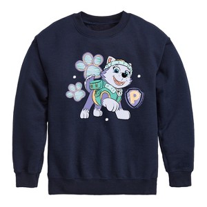 Boys' - Paw Patrol - Everest Sketch Graphic Long Sleeve Fleece Sweatshirt - 1 of 4