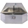 39 inch aluminum trailer tongue toolbox, practical toolbox, outdoor pickup truck storage manager toolbox, with lock key,silver - 3 of 4