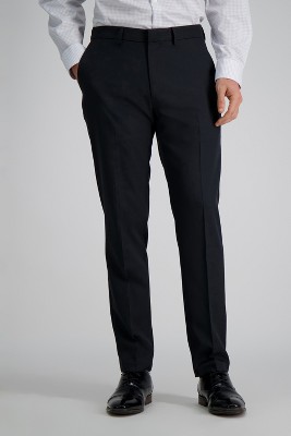 Haggar H26 Men's Premium Stretch Classic Fit Dress Pants - Black 38x29