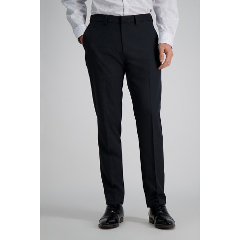 Haggar Men's The Active Series™ Herringbone Slim Fit Suit Separate Pant 29  x 32 - Black