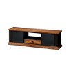 TV Stand with 2 Storage Cabinets Drawer Metal Wood Modern Design TV Console Table Media Cabinet for Living Room Bedroom - 3 of 4