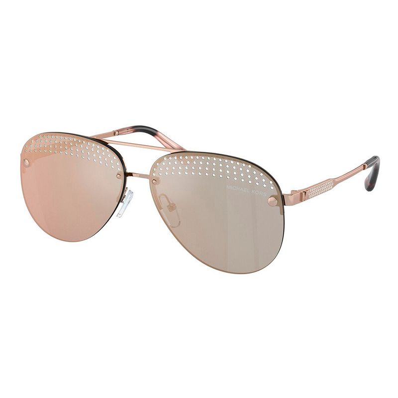 Michael Kors MK 1135B 11084Z Womens Aviator Sunglasses Rose Gold 59mm, 1 of 2