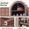 SinCiDo Arched Bookshelf, Modern Farmhouse Bookshelf Storage Cabinet w/Adjustable Shelves, Wood Bookshelf w/Open Display Shelf for Home Office - 2 of 4