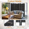 FDW Elegant Room Divider Woven Screen Divider 4/6/8 Panel 6ft Indoor Wall Divider Folding Privacy Screen with Natural Fibers - 4 of 4