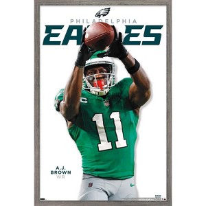 Trends International NFL Philadelphia Eagles - A.J. Brown Feature Series 24 Framed Wall Poster Prints - 1 of 4