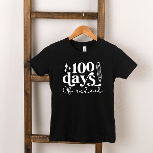 The Juniper Shop 100 Days Of School Pencil Toddler Short Sleeve Tee - 1 of 2