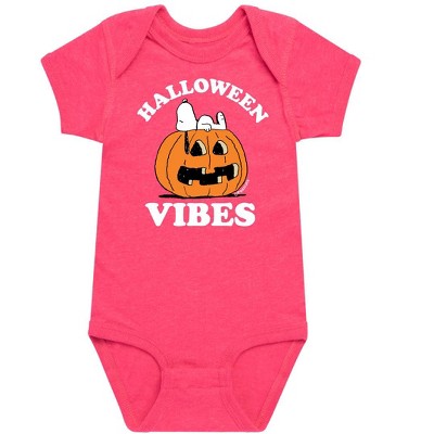 Boys' Peanuts Halloween Vibes  - Heather Hot Pink - 6 Months