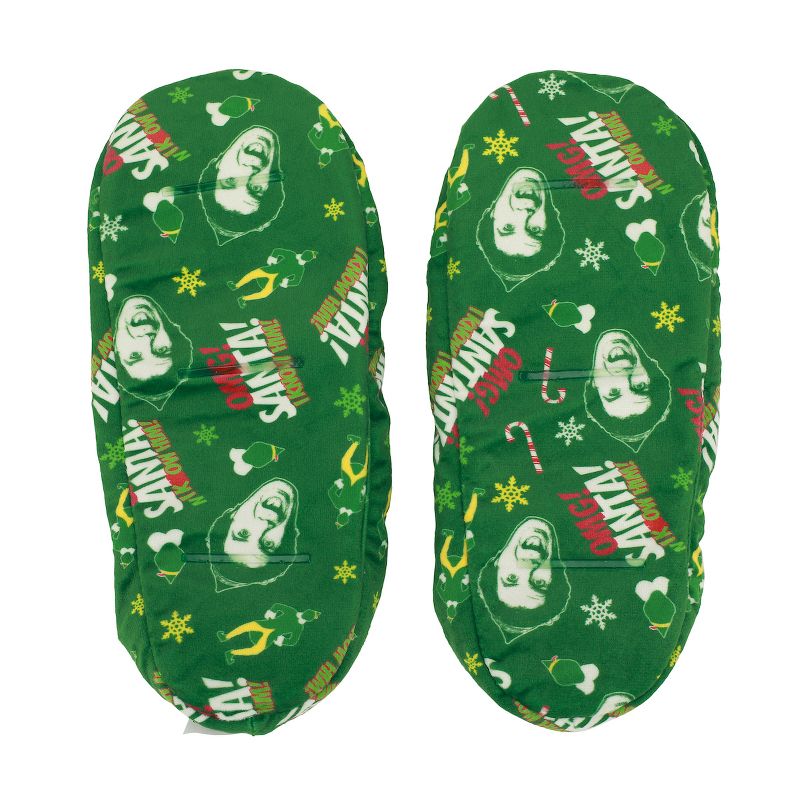 Adult Green Elf Movie Slipper Socks - Cozy Holiday Wear with Elf-Inspired Style, 3 of 5