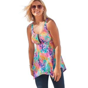 Swim 365 Longer-Length Tankini Top - 1 of 3