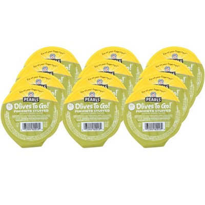 Pearls Olives-to-go Pitted Large Black Ripe Olives - 4.8oz/4pk