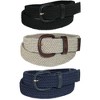 Aquarius Men's Stretch Belt with Covered Buckle (Big & Tall Available) (Pack of 3) - 4 of 4