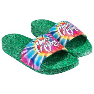 Odd Sox, Cheech & Chong Tie Dye, Slide, Slip On Sandal, Medium - 1 of 4