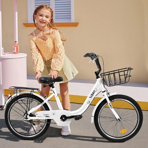 SeaCamel 20 Inch Kids Bike: 1-Speed w/ Coaster & V-Brake, Chain Guard, Rear Rack, Lightweight Steel Frame (Ages 5-9 Boys & Girls - 1 of 4