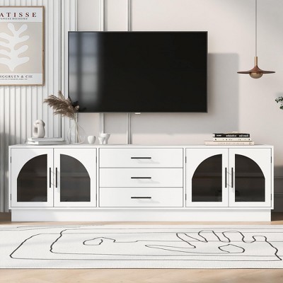 68.9'' Modern Minimalist TV Stand for up to 75", Entertainment Center Media Console Cabinet with Adjustable Shelves