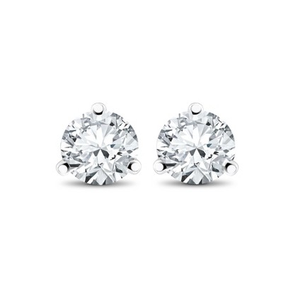 Pompeii3 1/3 ct TDW Diamond 3-Prong Martni Studs