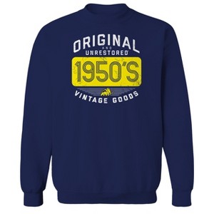 Original and Unrestored Men's Built In The Fifty Long Sleeve Graphic Cotton Sweatshirt - 1 of 1