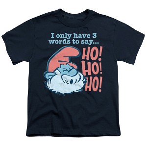 Boys' Smurfs Vintage Papa Smurf Ho Ho Ho Christmas T-Shirt - 1 of 4