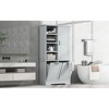Ridstar 68 in. H Flip-out Laundry Basket Bathroom Storage Cabinet with Multiple Storage Spaces, Drawers & Doors-Gray - 4 of 4