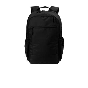 Port Authority Classic Daily Commute Backpack with Faux Leather Trim
