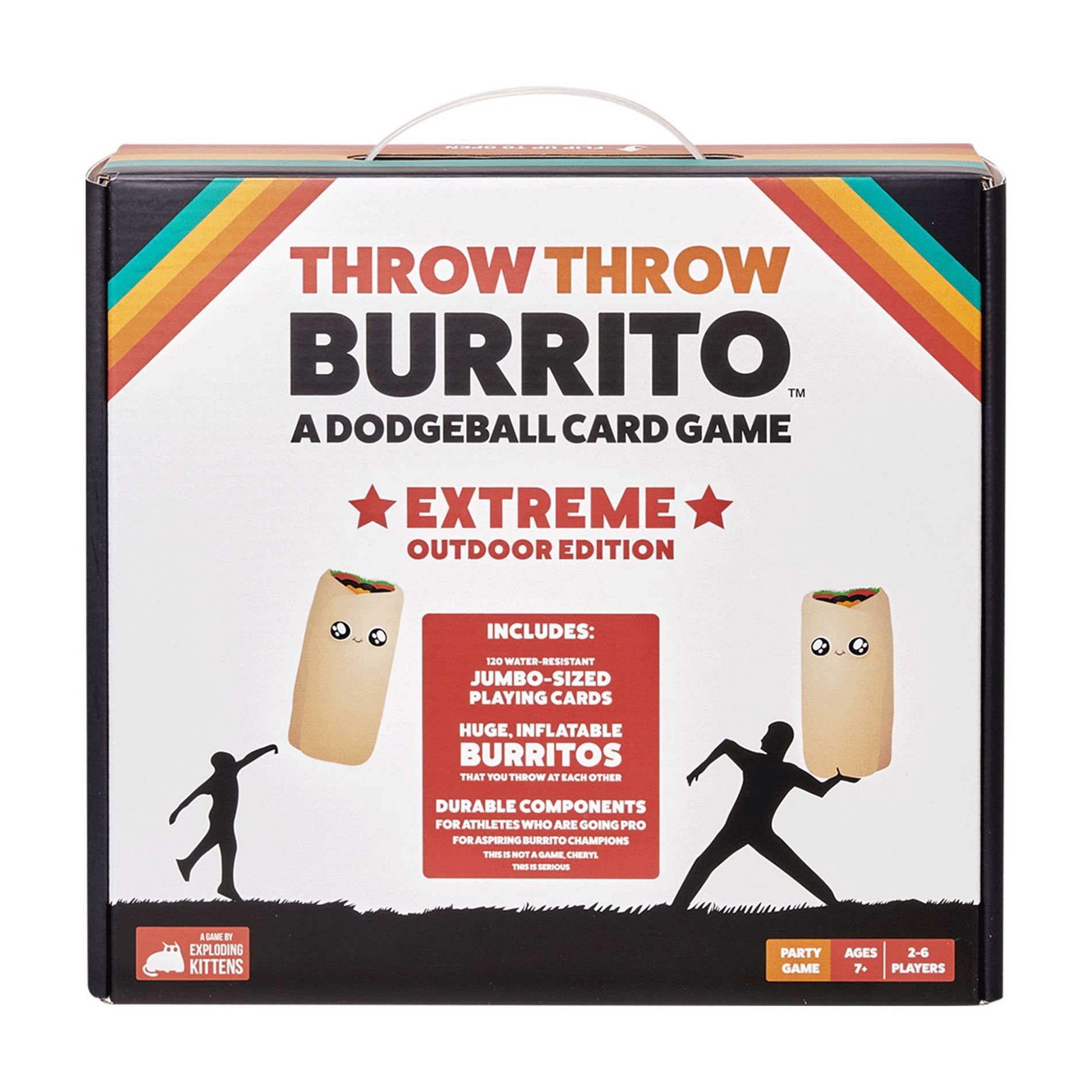 Exploding Kittens Throw Burrito Extreme Outdoor Edition: Lawn Game for Kids & Adults