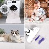Washable Bathroom Rug,Ultra-Thin Non-Slip Modern Solid Carpet for Entrance, Kitchen & Bathroom - 3 of 4