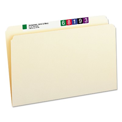 Smead File Folders Straight Cut One-Ply Top Tab Legal Manila 100/Box 15300