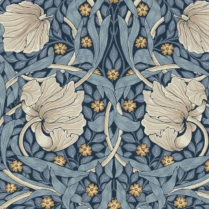 William Morris at Home Pimpernel Blue Wallpaper - 1 of 4