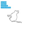 Unique Bargains Alloy Necklace Resin Casting Cat Shaped Pendant Frames 1.7" 20 Pcs - 4 of 4