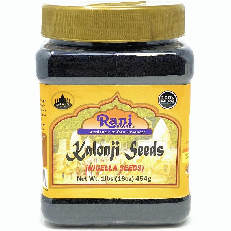 Kalonji (Black Seed, Nigella Sativa) Seeds - 16oz (1lb) 454g - Rani Brand Authentic Indian Products, 1 of 4