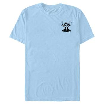 Men's Lilo & Stitch Black and White Sketch Stitch T-Shirt
