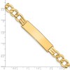 Black Bow Jewelry 14k Yellow Gold Curb Link 8mm I.D. Bracelet - 8 Inch - 3 of 4