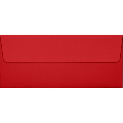 LUX 80lb 4 1/8"x9 1/2" Square Flap #10 Envelopes Ruby Red 500/BX EX4860-18-500