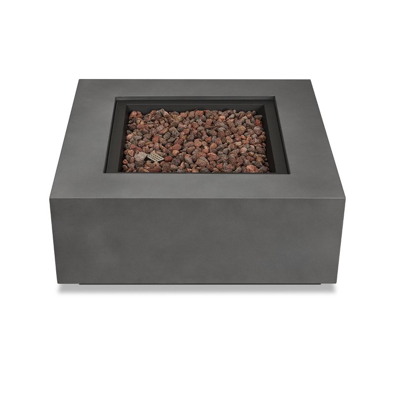 Aegean Square Fire Table with NG Conversion Weather Slate - Real Flame, 3 of 11
