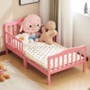 KTMBDW Classic Design Toddler Bed, Low To Floor Design, Two Side Safety rails, Non-Toxic Finishes, Wooden Nursery Furniture - 2 of 4