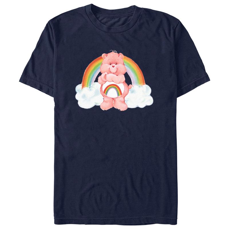 Men's Care Bears Rainbow Cheer Bear T-Shirt, 1 of 6