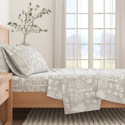 100% Cotton Outdoor Print Flannel Sheet Set - Great Bay Home