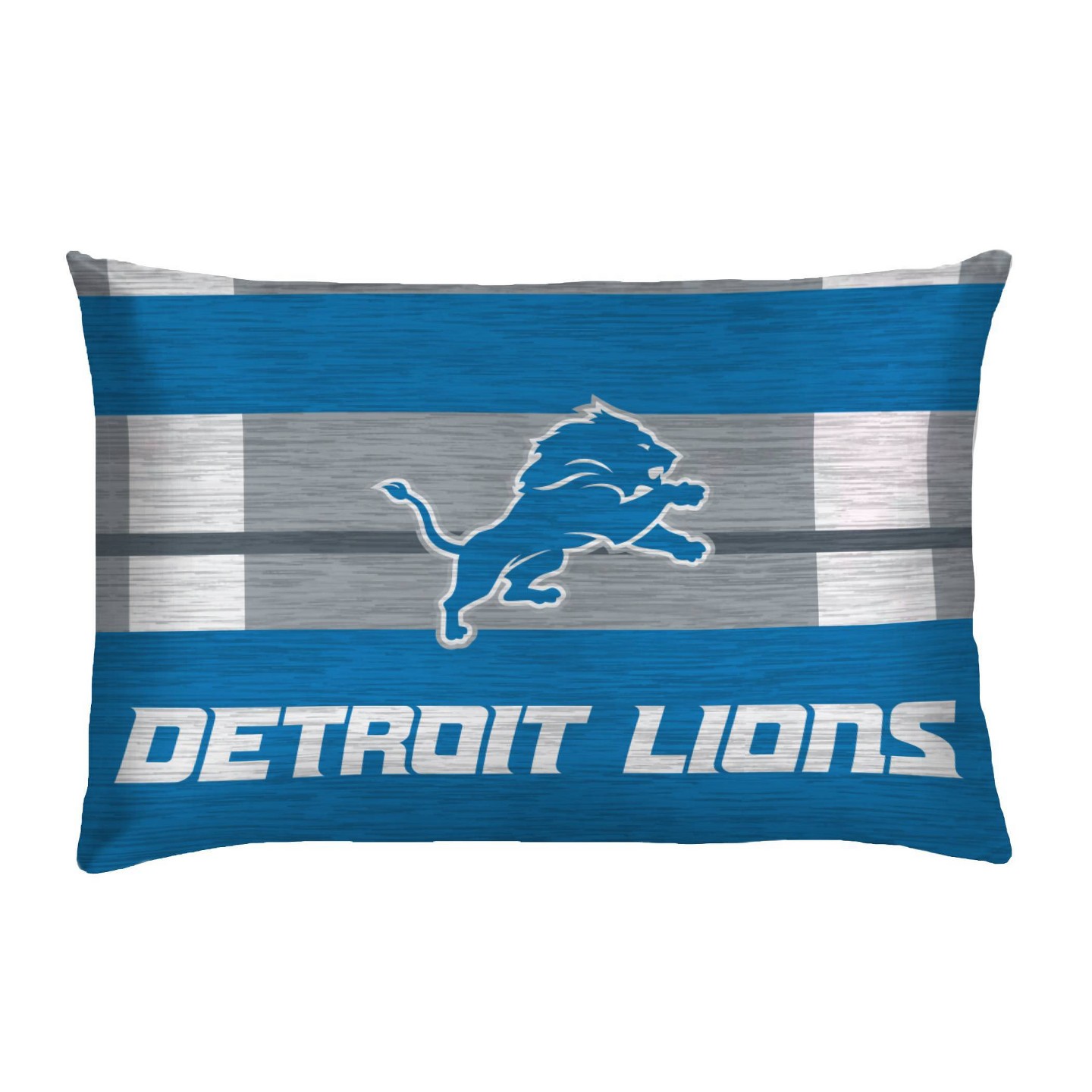 Постельное бельё NFL Detroit Lions Heathered Stripe Queen Bed in a Bag - 3pc, цвет: Полосатый — фото 3