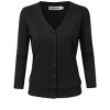 Clearlove Women's 3/4 Sleeve Button Down Sweater Cardigan - 4 of 4