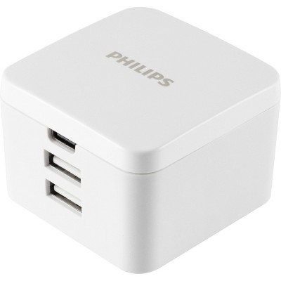 Philips 3-Port 32W USB and USB C Charger - White_4