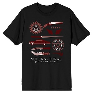 Supernatural Hunters Arsenal Men's Black T-shirt - 1 of 1
